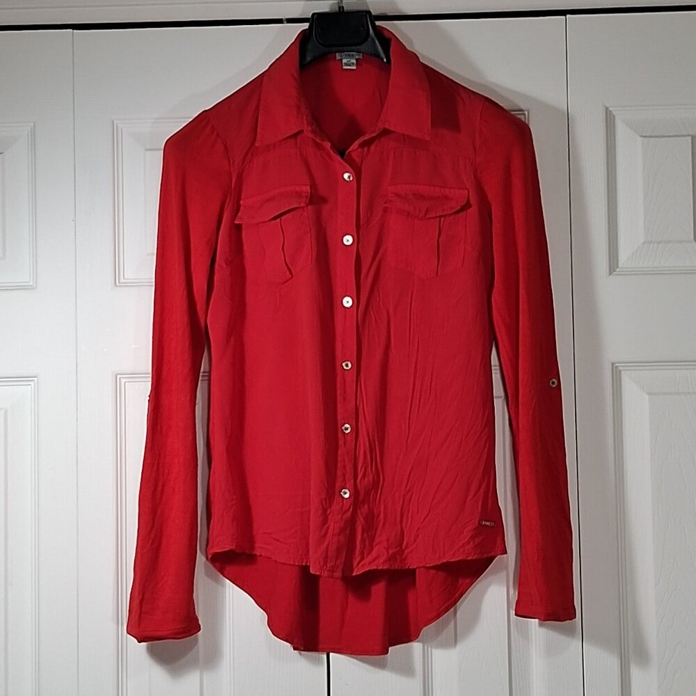 Guess red shirt/sweater